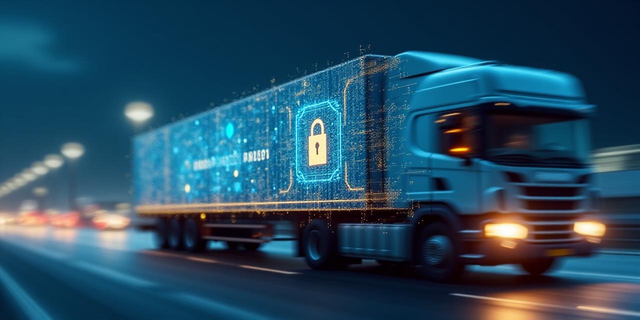 Secure digital logistics data protection concept