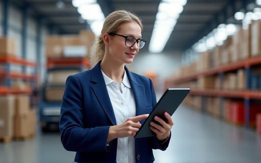 Logistics coordinator at work