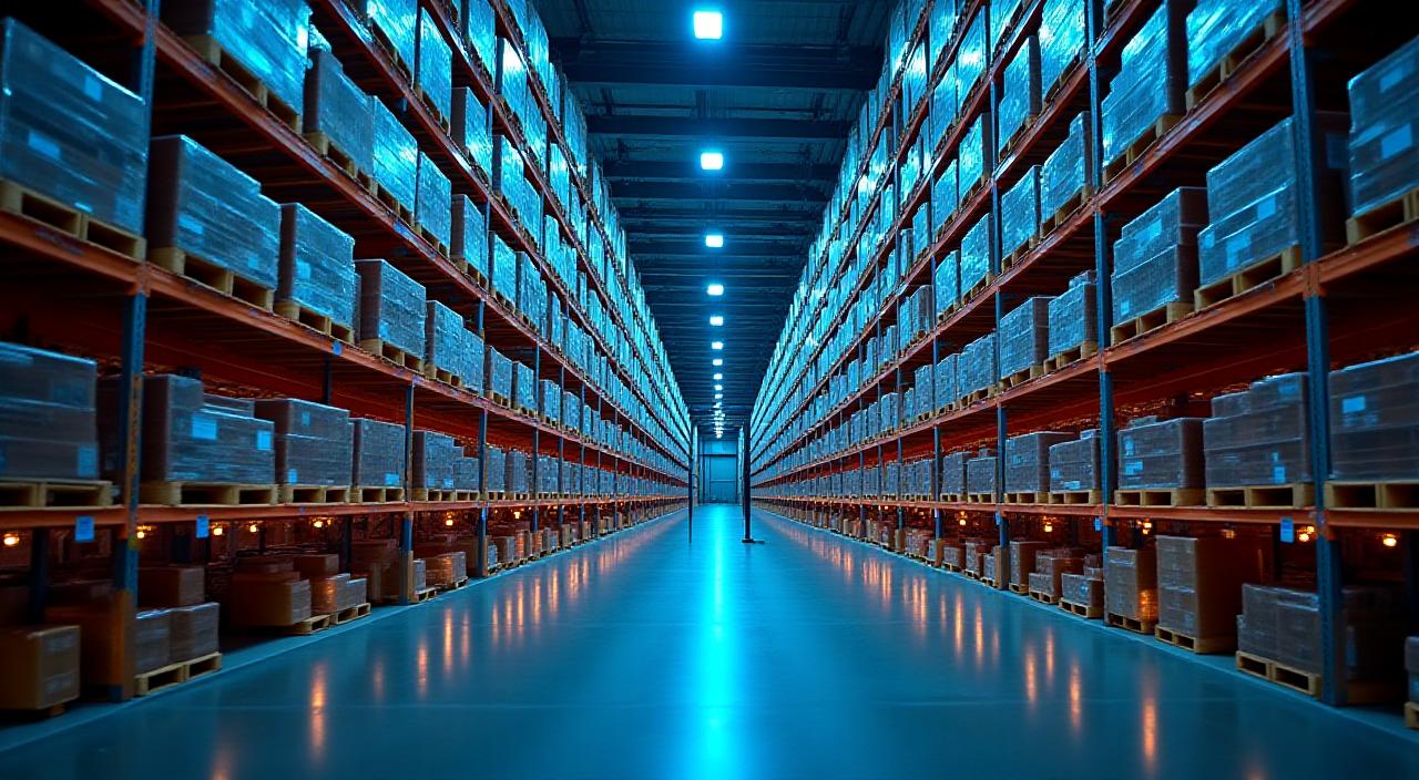 Modern automated warehouse facility in El Paso